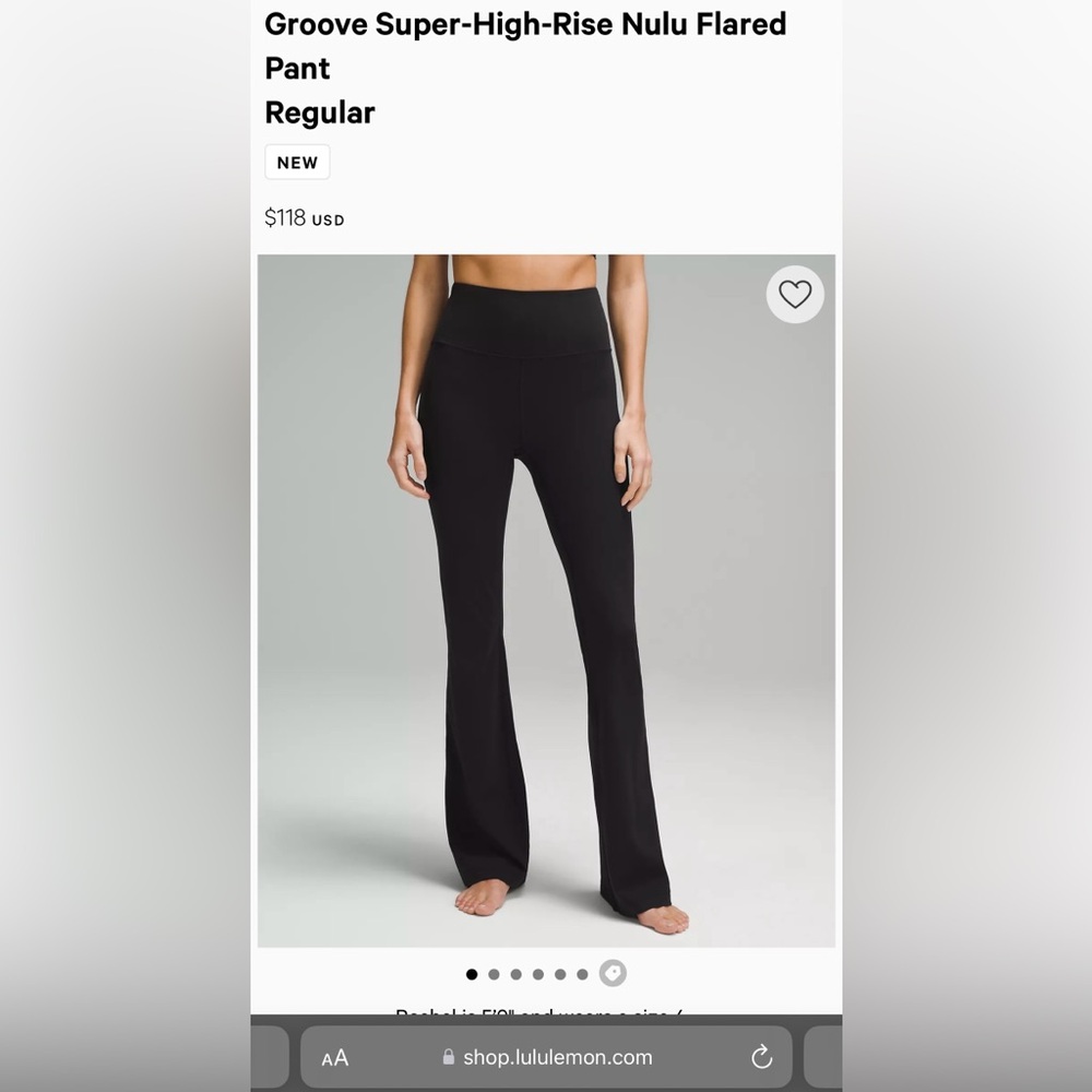 Lululemon Groove Super-High-Rise Nulu Flared Pant Regular
